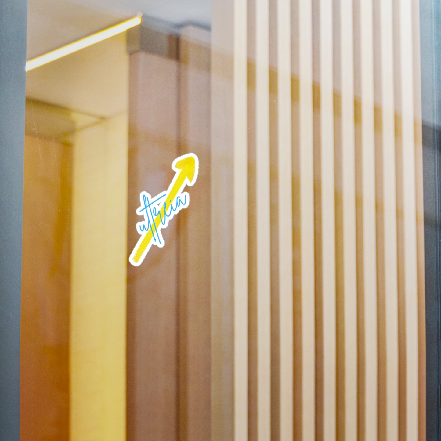 Ultreia Yellow Arrow Sticker